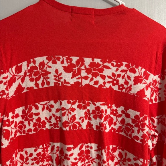 Lands’ End Women’s Vibrant Red Cardigan Size Large - Picture 5 of 9